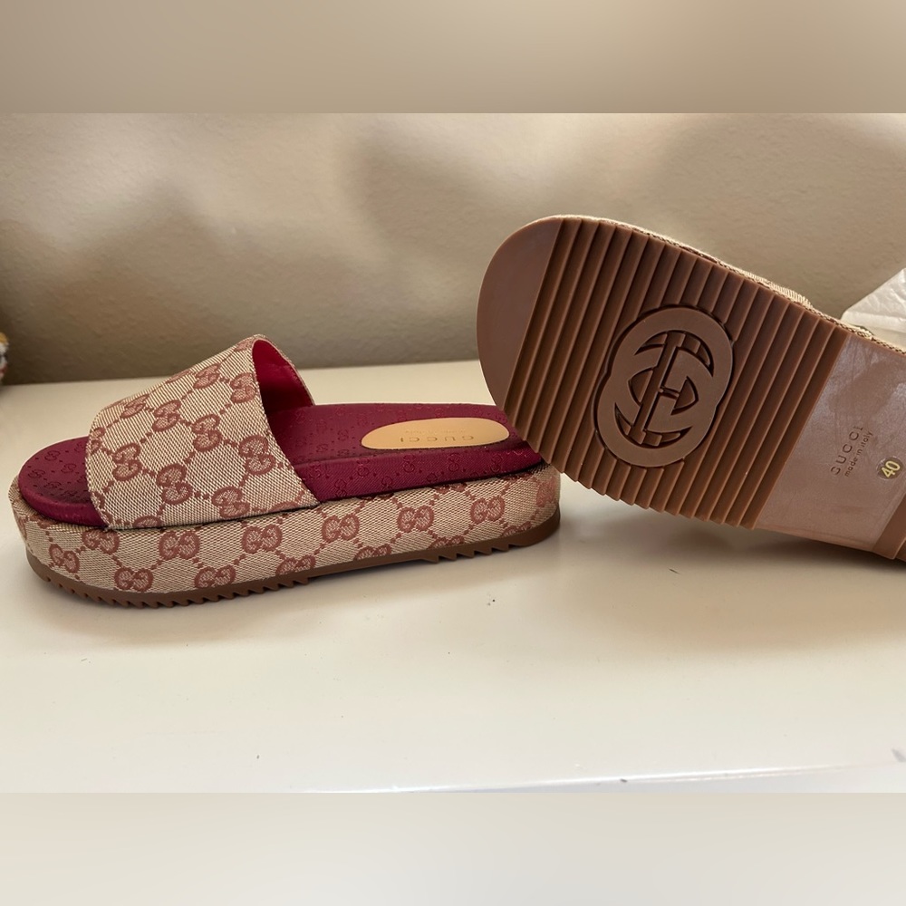 Women Original GG Platform Slide Sandal